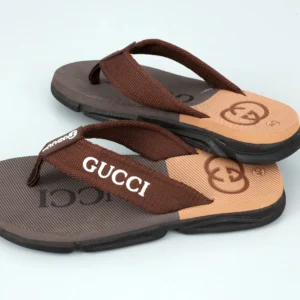 premium extra soft brown g u c c i cross slipper